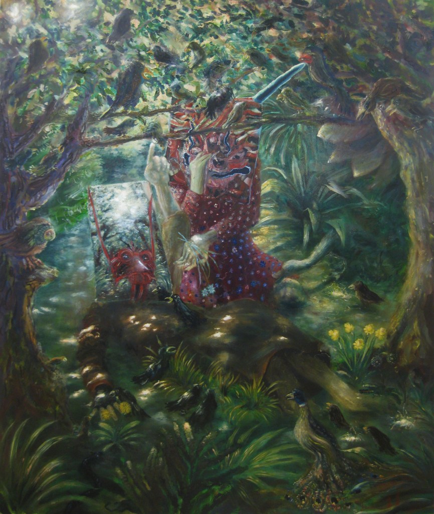 come perle ai porci- 2013- 217x187 cm- olio su tela