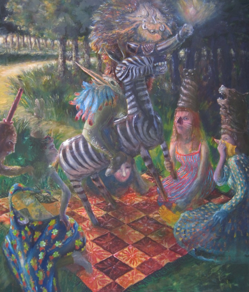 cavlier stùpito-2013-246x217 cm-olio su tela