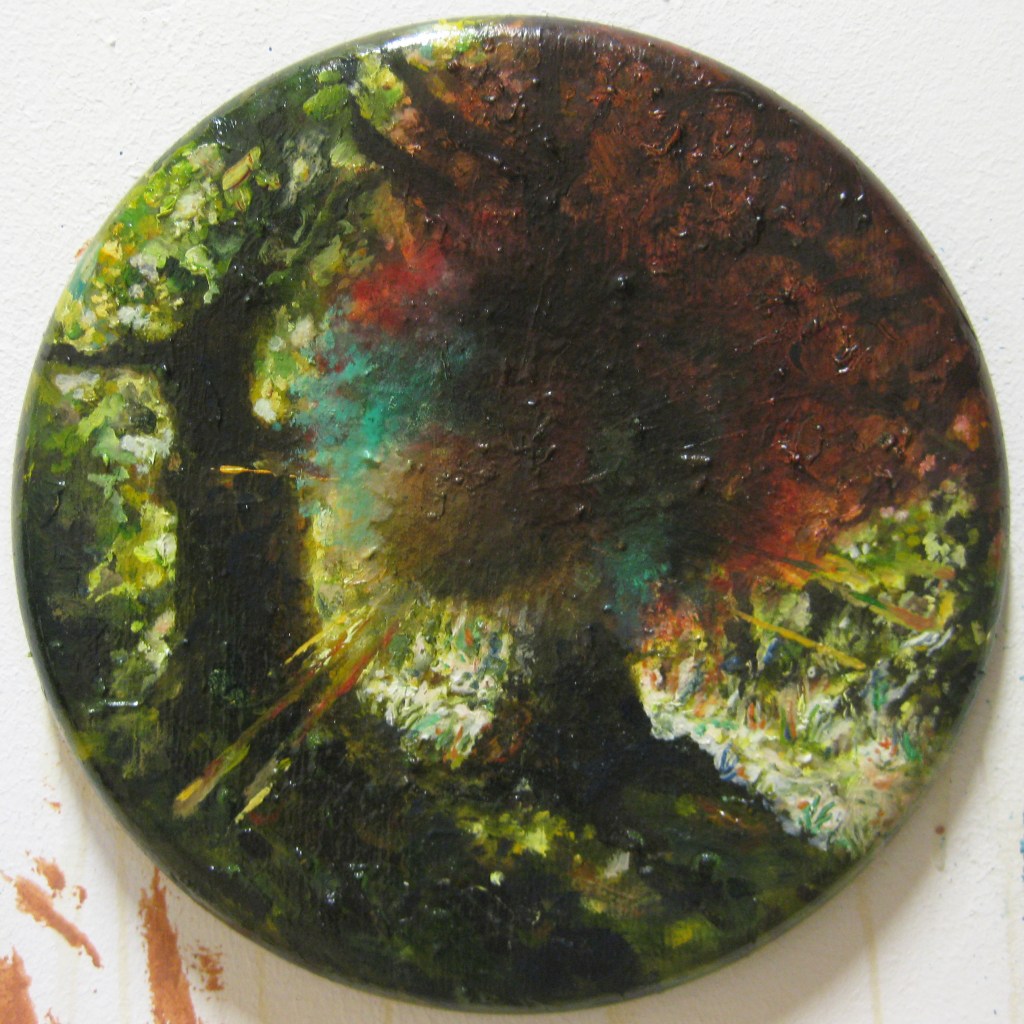 wow effect- 2014- 30x30 cm- olio su tavola