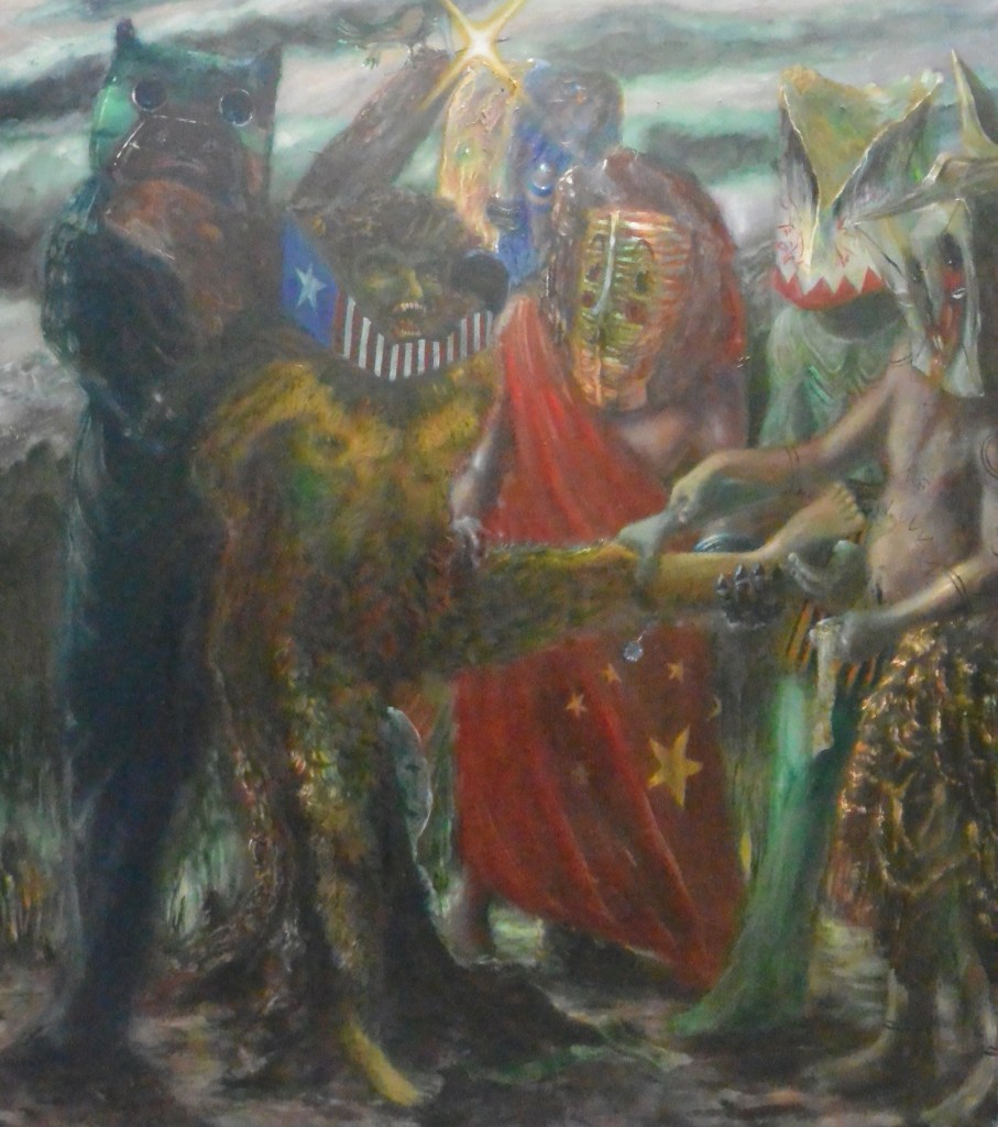 la terapia del dolore A-2013-olio su tela-220x177cm
